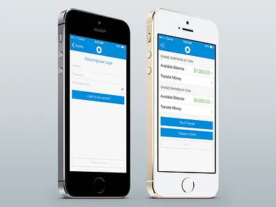 Chase Mobile for iOS 7 chase chase bank ios ios 7 iphone mobile redesign ui