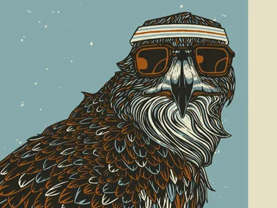 Bad Dads Bungaloo Preview 2013 ink pen screen print