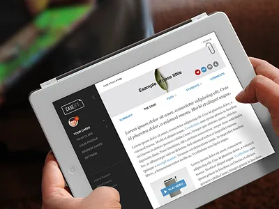 iPad Design - Caseify reader app ipad tablet