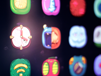 Monster Icon call cute dark draw halloween hand icon miui monster theme