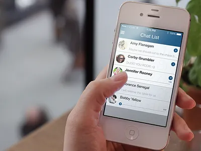 Chat Concept chat app ios7 iphone mobile app uiux user interface