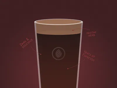 Beer <3 2 beer brew glass illustration