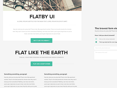 Flatby UI v2 (wip) design flat flatby webapp website wip