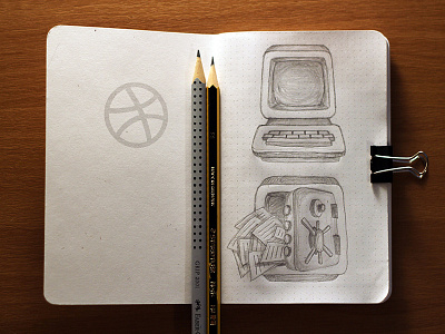 Longaccess Sketches computer gameplan memo icon longaccess pencil retro sketch vault