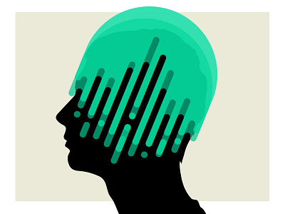 The Mind illustration poster vector