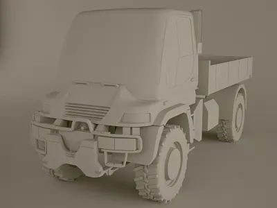 Unimog U500 update 3d 3dsmax cg detail illustration model untextured