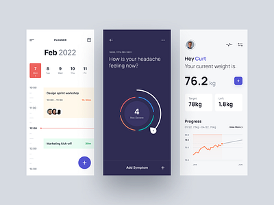 2022 Mobile Collection ai app appdesign fitnessapp medicalapp productdesign taskplanner uicollection uidesign uxdesign