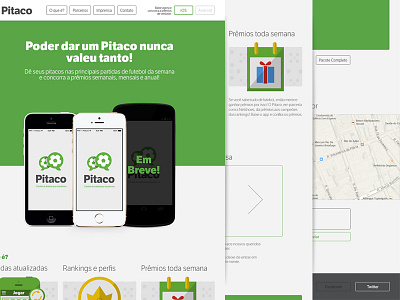 Pitaco Website clean color colorful landing landing page site soccer web