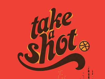 Myplanet + Dribbble basketball court dribbbble illustration myplanet poster print typography