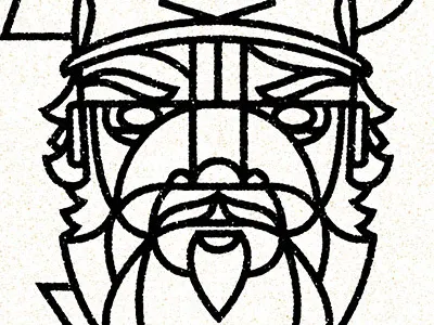 XL beard illustration portrait