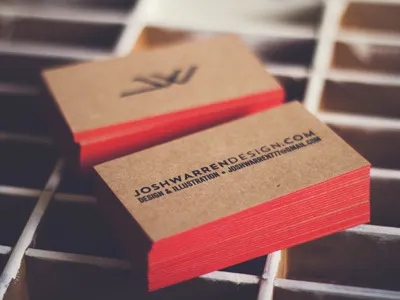 New Business Cards business business cards card clean edge edge paint kraft kraft paper