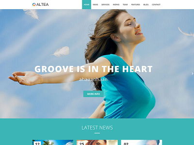 Altea - One Page Design little neko one page design website template