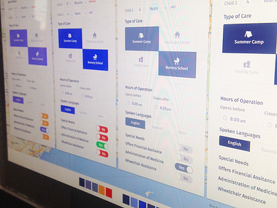 Filter Pane and Color Options button bar color filter icons search segment bar toggle
