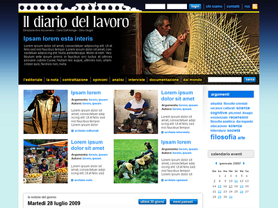 Il diario del lavoro design magazine ui web