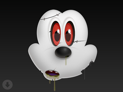 Mickey Zombie Wallpaper disney funny halloween mickey mouse photoshop samuel samuelsuarez suarez vector wallpaper zombie