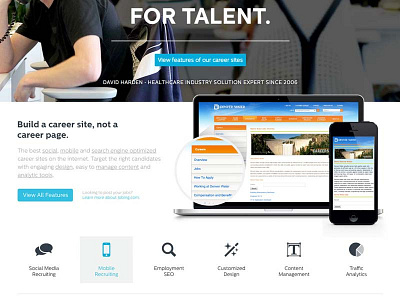 Homepage Concept Small concept homepage landing page