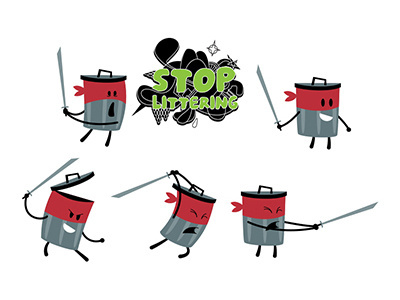 Trash Talk garbage garbage bin garbage can ninja recycle trash