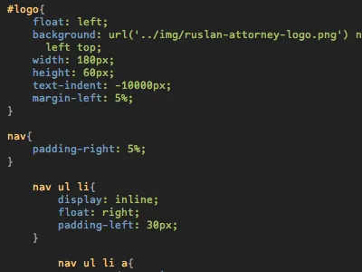 Finished HTML and CSS code css html law lawyer red
