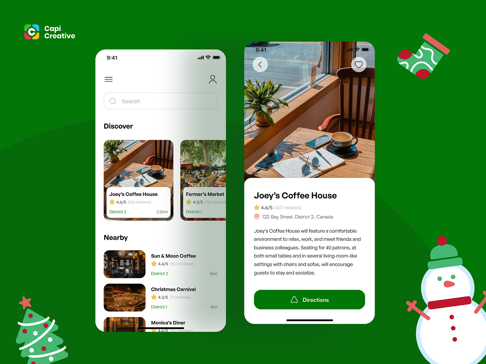 Map App - Mobile App UI Design Concept by Capi Product on Dribbble