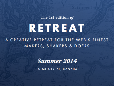 Retre.at conference festival retreat ted typography