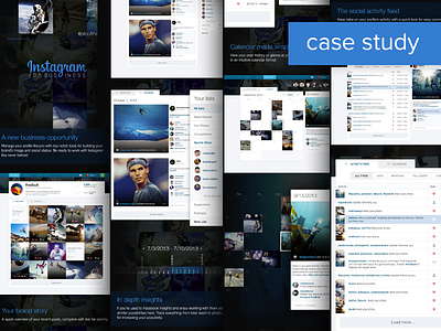 Instagram Business case study concept instagram social media ui ux