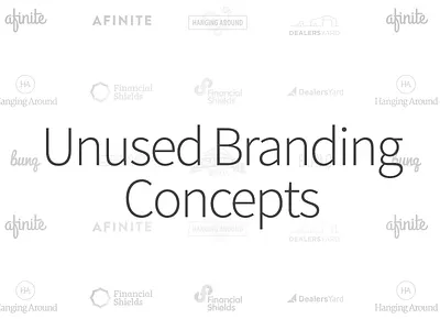 Unused Branding Concepts brand branding logo logo design stationary