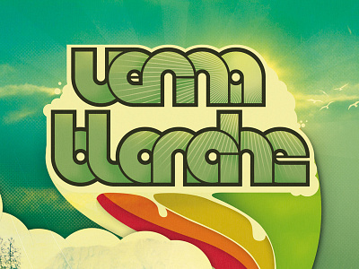 Verna Blanche typo vector