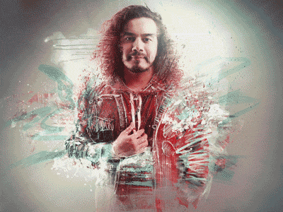 Chris MEdina animation artist artwork breakdown gif grunge photoshop