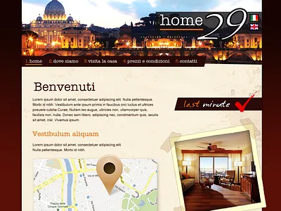 Home 29 design hotel rome ui web website