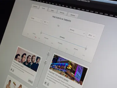 Date Select And Timeline clean date select flat mike busby time line timeline
