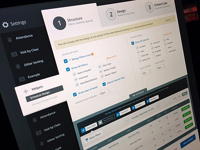 MB Widget advanced app dashboard design filter live preview settings structure web website widget