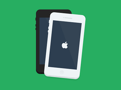 Iphone ai apple design flat flatdesign free freebie illustration iphone mobile phone psd