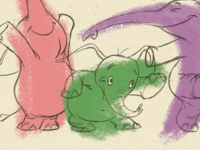 Elephants illustration