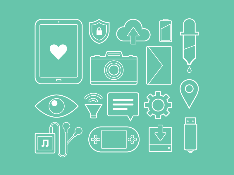 Free Stroke Icons flaterrifics free freebie icons psddd stroke
