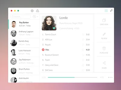 Music Mac app apple feed font icons mac music share social store