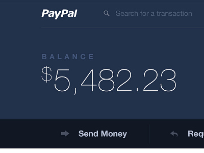 PayPal Redesign corporate dashboard finance paypal redesign transfer