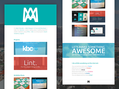 Finished Portfolio Redesign branding clean design portfolio re design responsive website