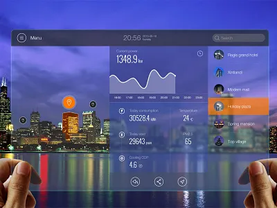 AR Energy Monitoring UI ar augmented energy kingyo monitoring reality ui