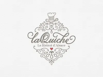 La Quiche Final ... fancy lettering logo ornamental type typo typography