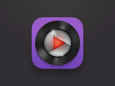 Vinyl iOS7 @2x aperture app camera design icon ios7 music photo play record vinyl