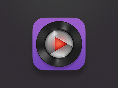 Vinyl iOS7 @2x aperture app camera design icon ios7 music photo play record vinyl