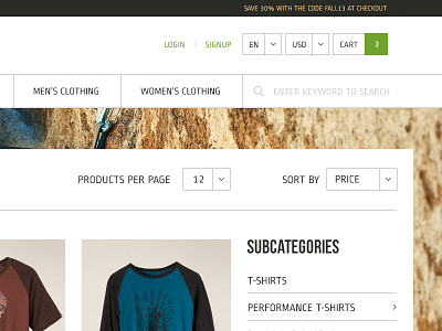 Category Page e commerce themeforest woo wordpress