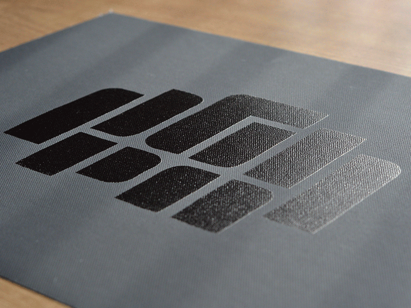 Black-on-Black PGH PA Stencil Print black lettering pgh pittsburgh posted print stencil