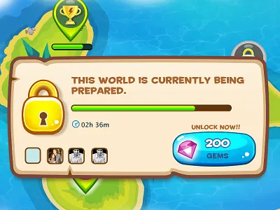 Message Box Small cartoon fun game art game ui ui design