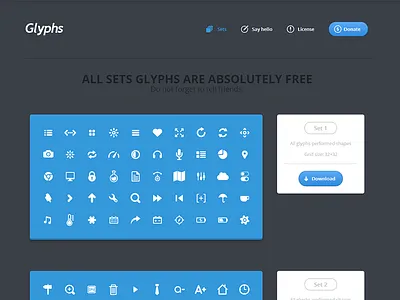 Sets glyphs site glyphs set site