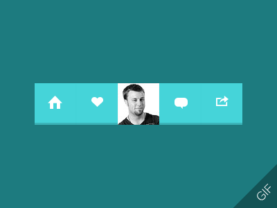 Toolbar Freebie (PSD + HTML included) animated download flat free freebie html like menu navigation psd toolbar ui design
