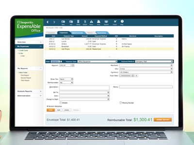 ExpensAble Free Trial Landing Page landing page