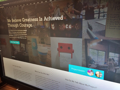 New landing page for eyespeak (wip) button copy gallery header hero landing photo scroller ui ux web website