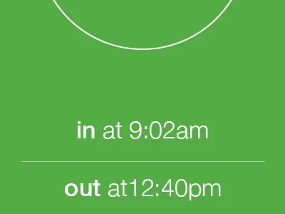 Time Clock iOS 7