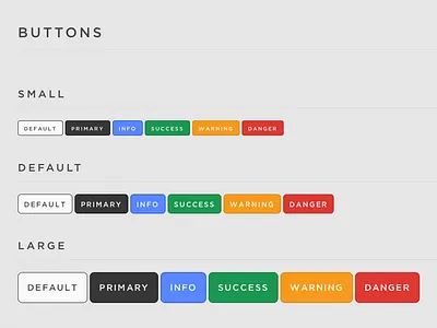 Buttons buttons clean color scheme css html minimal simple ui user interface